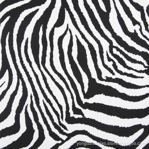 Zebra Stripes DTY Brush Polyester Fabric For Shirt